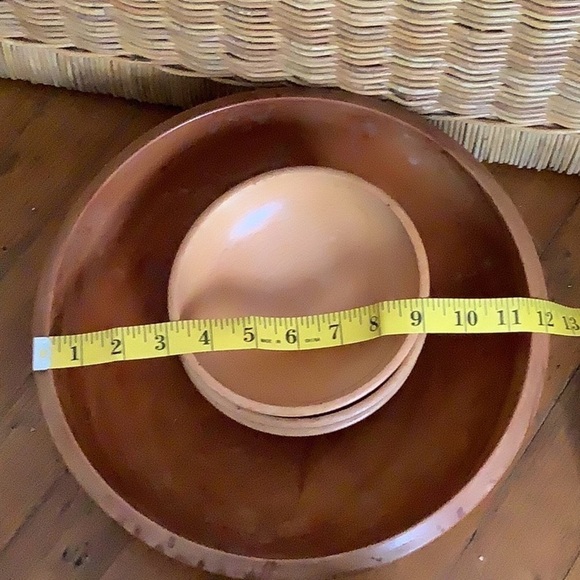 Vintage Boho Woodpecker Woodward Salad Bowl Set - Picture 6 of 6